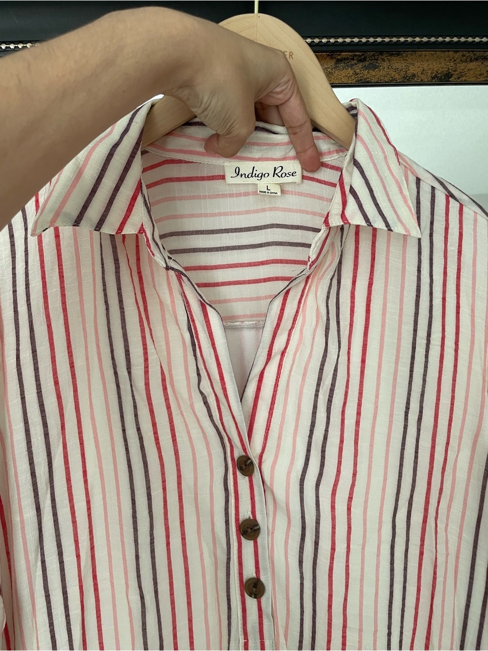 INDIGO ROSE Casual Pink Stripe Tunic Mini Dress - Picture 3 of 6